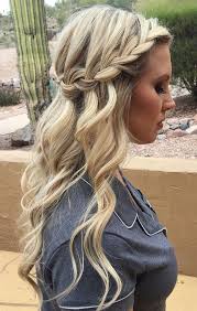 11 Cute Romantic Hairstyle Ideas For Wedding Best Hairstyle Ideas Hair Styles Wedding Hairstyles Bridesmaid Waterfall Braid Hairstyle