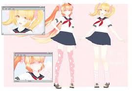 New Year Gift Osana Download Updated By Jinz0u Yandere Simulator Characters New Year Gifts Yandere Simulator