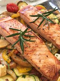 Ofengemuse Mit Lachs In 2020 Lachs Rezept Lachs Braten Lachs Mit Gemuse