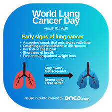 The industrialisation and smoking led to an exponential thus, there is an at risk population whose chance of getting lung cancer increases with increasing exposure. A World Lung Cancer Day Message From Onco Com Onco Com