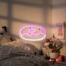Donut Led Wall Light Pink West Arrow Led Wall Lights Neon Bedroom Donut Decorations