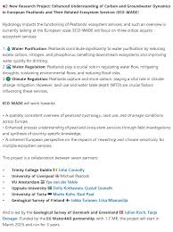 Mike Peacock: "Excited to finally announce our new project, funded by  Water4All Partnership and led by @hydrokoch.bsky.social. Looking forward to  new collaborations and lots of peaty research." — Bluesky