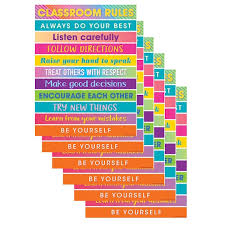 Teacher Created Resources Colorful Vibes Rules Chart 6ct