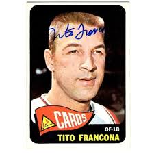Terry Francona Autographed Trading Cards, Signed Terry Francona Inscripted  Trading Cards