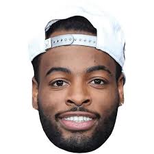 Najee Harris (Hat) Big Head. Larger than life mask.