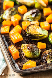 Roasted Brussels Sprouts And Butternut Squash Chew Out Loud Recipe Roasted Brussel Sprouts Brussel Sprouts Sprout Recipes