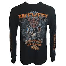 Bike Week 2020 Steam Skull Men S Black Dealer Event Tee Bruce Rossmeyer S Daytona Harley Davidson H Bike Week Long Sleeve Tshirt Men Daytona Beach Bike Week