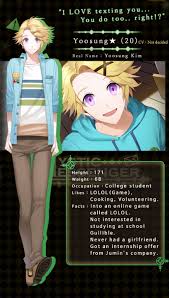 1 view album for more information 2 april fools special opening 3 character sprites 3.1 child 3.2 unknown 3.3 ray 3.4 saeran (bad) 3.5 saeran (good) 4 album images 4.1 unknown's. Mystic Messenger X Reader One Shots Profiles Mystic Messenger Characters Mystic Messenger Mystic Messenger Memes