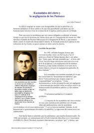 En referencia a lo anterior, se puede decir que una. Escandalos Del Clero Y La Negligencia De Los Pastores The Fatima