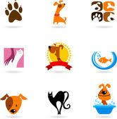 Logotipos E Iconos Del Animal Domestico Ilustracion De Stock 3582168