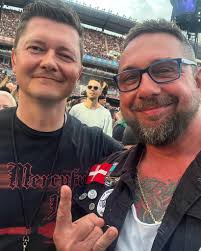 and then I met Michael and Flemming at the Snake Pit and we watched a  Metallica concert together 😉🤝 #Gothenburg2023