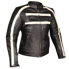 Xelement 117 Womens Black Stripe Armored Thick Leather Motorcycle Jacket Xelement Leather Motorcycle Jacket Women Motorcycle Jacket Leather Motorcycle Jacket