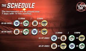 View listings of upcoming live premier league football on tv in the uk on sky sports, bt sport and amazon prime. Uva T20 Premier League Full Squads Icon Players Fixtures Preview All You Need To Know