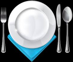 Continuous one line drawing forks spoons knife plates and all eating and cooking utensils can be used for restaurant logos cakes banners and others black and white vector illustr. Plate Spoon Knife Fork And Blue Napkin Png Clipart Best Web Clipart