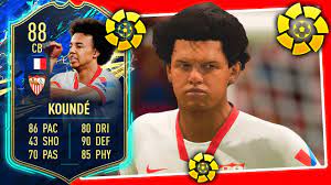 Fifa 21 rttf cards get an upgrade, yo! Tots Kounde Review 88 Tots Kounde Player Review Fifa 21 Ultimate Team Youtube
