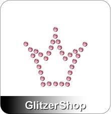 Strassmotiv Glitzersteine Krone Aufbugeln Rosa Motive Steine Glitzersteine