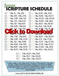 Book Of Mormon Reading Calendar Read The Book Of Mormon 15 20 Verses At A Time In 365 Days Tot Mormon Scripture Study Family Scripture Study Reading Calendars