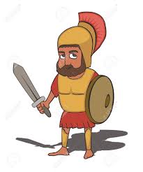 A hoplon shield was a deeply dished. Ancient Greek Hoplite Male Character With Short Sword Shield Royalty Free Cliparts Vectors And Stock Illustration Image 126243332