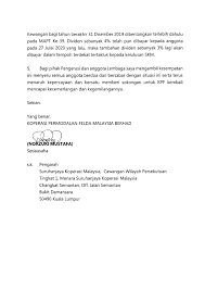 Prestasi keuntungan kpf telah mulai merosot selepas penjualan saham dalam felda holding ke felda global venture. Pengumuman Koperasi Permodalan Felda Malaysia Berhad