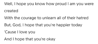 G g6 g7 c but if you're out there, i hope that you're okay. Haley S Tweet Olivia Rodrigo Giving The Gay Kids A Hug With Hope Ur Ok And I Love Her For That Trendsmap