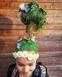 Pin By Toffay On Hair Wacky Hair Crazy Hair Day At School Crazy Hair