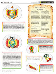 Ii loor eterno a los bravos guerreros,cuyo heroico valor y firmeza conquistaron las glorias que empieza hoy bolivia feliz a gozar. Himno Nacional Periodico La Patria Oruro Bolivia