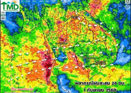 กรมอุตุนิยมวิทยาเตือน! อิทธิพลไต้ฝุ่นคาจิกิ เสี่ยงน้ำท่วมฉับพลัน - Imagen principal del artículo