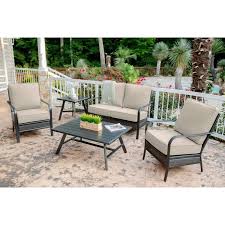 Hanover Oakmont5pcl Ash Oakmont 5 Piece Grade Patio Set Commercial Outdoor Furniture Cas Commercial Outdoor Furniture Patio Set Outdoor Wicker Patio Furniture