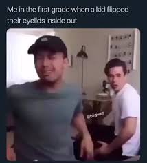 Drooping eyelids, puffy eye bags, and dark circles under your eyes are common issues. Those Same Children Are The Ones Who Commit Crimes And Get Arrested For Felonies Today Me In The First Grade When A Kid Flipped Their Eyelids Inside Out