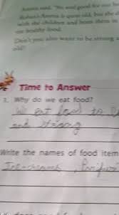 This answer has been confirmed as … Why Do We Eat Food Sjkdckkxkz Brainly In
