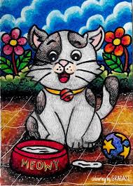 Contoh gambar sketsa hewan dari beragam jenis. Miauuuw Siapa Yg Punya Kucing Gradasi Art N Craft Facebook