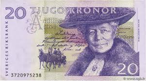 The sveriges riksbank issued swedish krona coins in 5 different denominations, including this 10 swedish kronor coin (minted in 1991 and from 2001). 20 Kronor Sweden 2003 P 63b B91 1695 Banknotes
