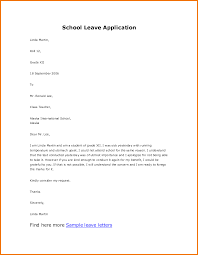 Leave Letter Application Format For Office Sample Personal Reason Letterg Application Letters School Leave Application School Application