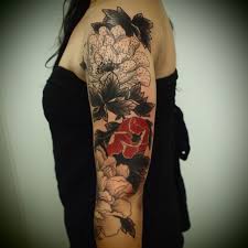 All Black Arm Sleeve Tattoo Hannahjarvie Red Tattoos Arm Sleeve Tattoos Sleeve Tattoos