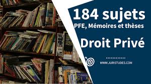 Master recherche droit mention fondements historiques du droit et de la justice. 184 Sujets De Memoires Et Theses De Droit Prive