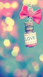 Love Bows And Glitter Bottle Wallpaper For Phone And Ipad Cute Wallpapers Iphone Wallpaper Iphone 5 Wallpaper