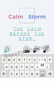 Why did soapy pick up a big stone and threw it through the glass? Dingbats Level 39 Calm Storm Answer Daze Puzzle