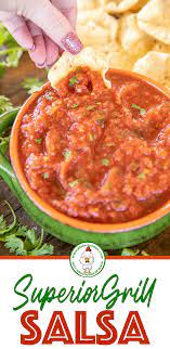 Superior Grill Salsa The Salsa Recipe From My Favorite Mexican Restaurant So Easy Tastes Great To Salsa Recipe Plain Chicken Recipe Homemade Salsa Recipe
