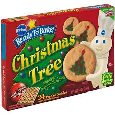 You know those pillsbury holiday cookies? Pillsbury Ready To Bake Cookies Sugar Christmas Tree Shape Refrigerated Dough Foodtown