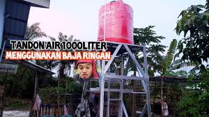 Sebuah rumah yang nyaman selalu dikaitkan dengan rumah besar dengan lahan luas dan desain klasik yang megah. Tiang Tandon Air 1000 Liter Murah Hemat Menggunakan Baja Ringan Youtube