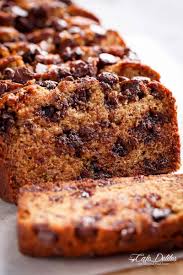 In a separate bowl, combine the flour, baking soda, baking powder and salt. Banana Bread With Chocolate Chips Cafe Delites