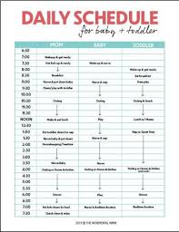 Free Printable Daily Schedule Toddler Baby Stay Sane And Organized With A Toddler And Newborn Schedule For Stay At Mom Schedule Kids Schedule Toddler Schedule
