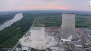 I didn't know anything about a safety test. A Controlled Explosion Destroys Two Cooling Towers In Germany Cnn Video