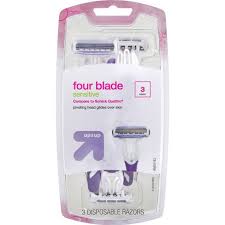 Choose the kind that is most convenient for you, whether you're staying at home or travel frequently. Women S Four Blade Disposable Razor 3ct Up Up Target