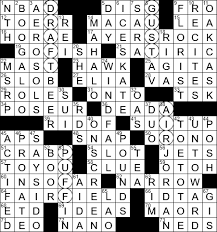 Here are the answers to word crossy daily puzzle thursday october 29 2020 robe beer were brow bore wore obey brew bower eyebrow. La Times Crossword 27 Mar 20 Friday Laxcrossword Com