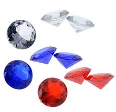 Patriotic Acrylic Gems For Vase Fillers Table Scatter Decoration 180 Count Red Clear Blue Conti Vase Fillers Acrylic Gems Vase Fillers Table Scatters