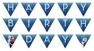 5 best frozen birthday banner printable printablee com