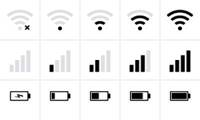 Phone Bar Status Icons Battery Icon Wifi Signal Strength Ad Status Icons Phone Bar Battery Ad Battery Icon Strength Icon Wifi Signal