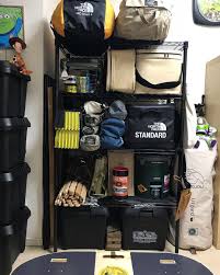 キャンプ用品の収納例 キャンプギア収納 キャンプ収納 キャンプ部屋 eshelter neighberhood outdoor gear storage camping gear storage camping storage