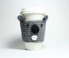 Coffee Cozy Koala Animal Coffee Sleeve Starbucks By Msamandajayne 15 00 Crochet Coffee Cozy Crochet Mug Cozy Coffee Sleeve